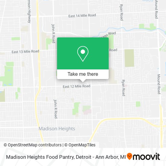 Mapa de Madison Heights Food Pantry