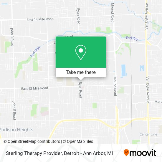 Sterling Therapy Provider map