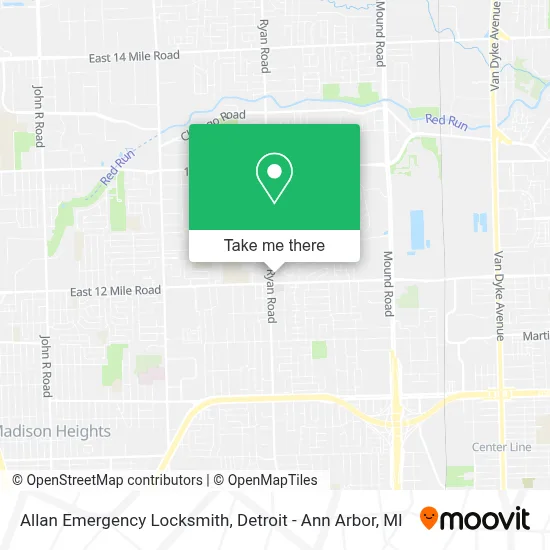 Allan Emergency Locksmith map
