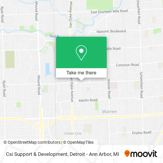 Csi Support & Development map