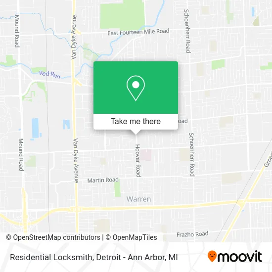 Residential Locksmith map