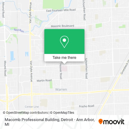 Macomb Professional Building map