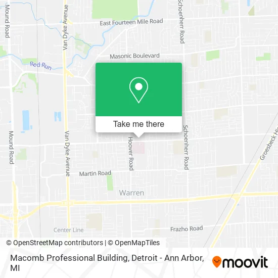 Macomb Professional Building map