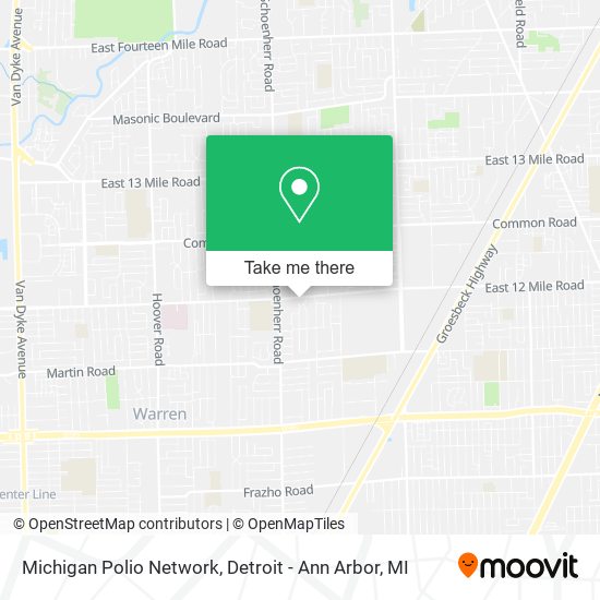 Michigan Polio Network map