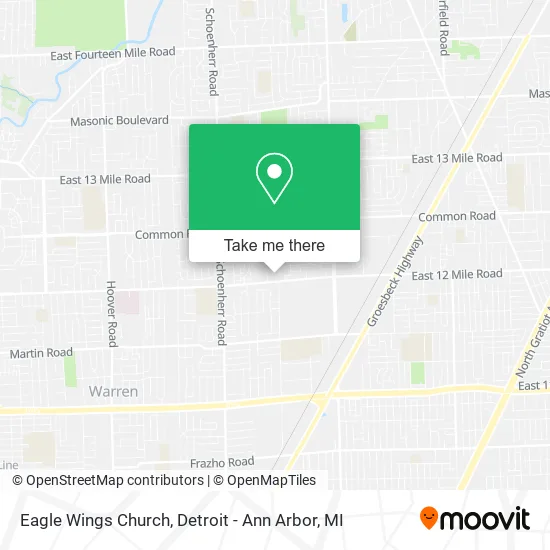 Eagle Wings Church map