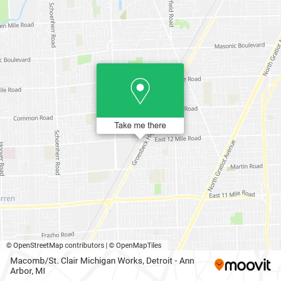 Macomb / St. Clair Michigan Works map