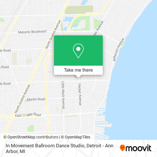 In Movement Ballroom Dance Studio map