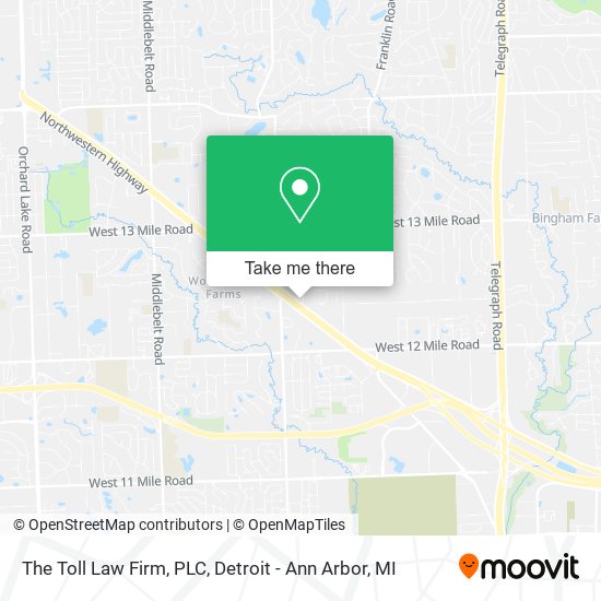 Mapa de The Toll Law Firm, PLC