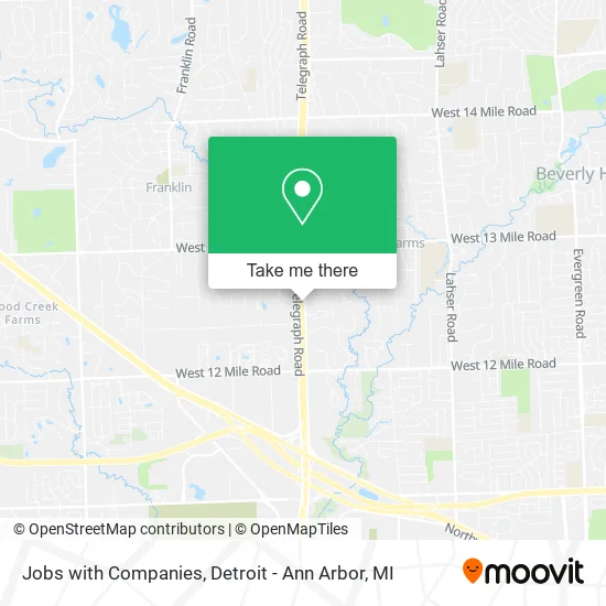 Jobs with Companies map