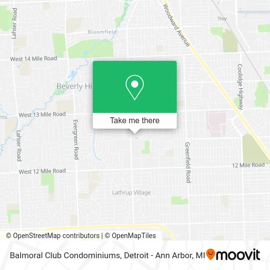 Balmoral Club Condominiums map