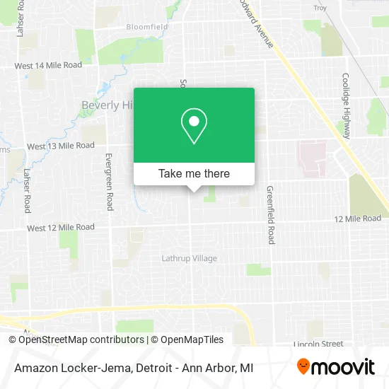 Amazon Locker-Jema map