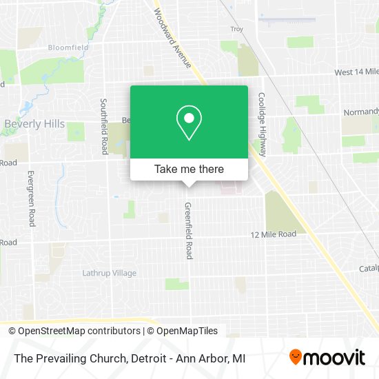 The Prevailing Church map