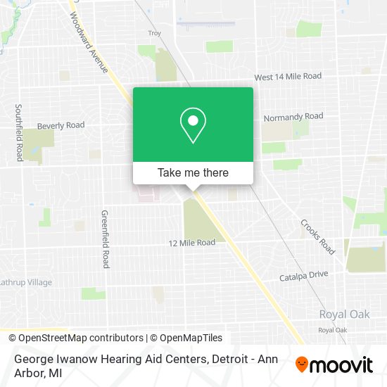 Mapa de George Iwanow Hearing Aid Centers