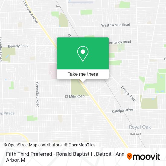 Mapa de Fifth Third Preferred - Ronald Baptist II