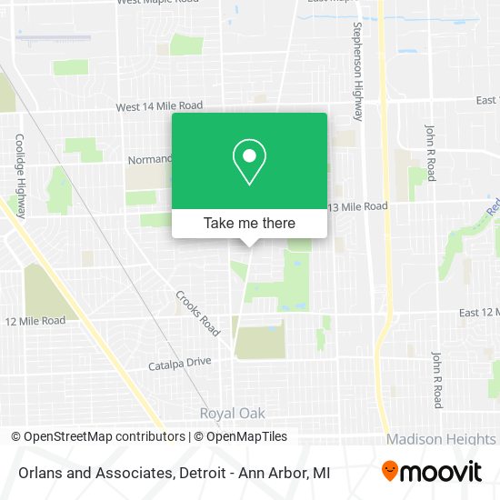 Orlans and Associates map