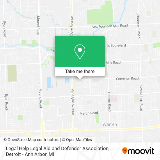 Legal Help Legal Aid and Defender Association map