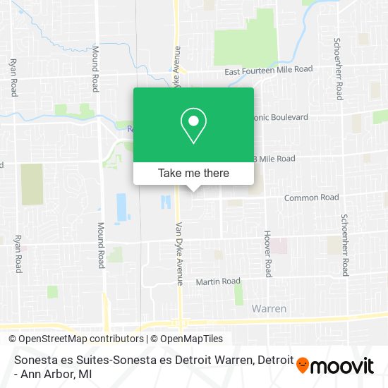 Mapa de Sonesta es Suites-Sonesta es Detroit Warren