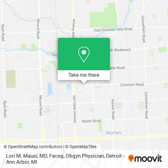 Lori M. Mausi, MD, Facog, Obgyn Physician map
