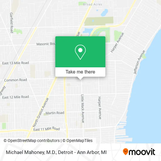 Michael Mahoney, M.D. map