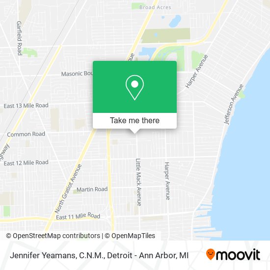 Jennifer Yeamans, C.N.M. map