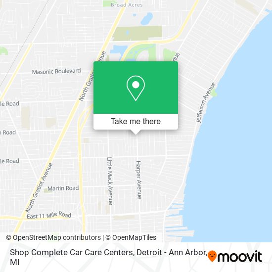 Shop Complete Car Care Centers map