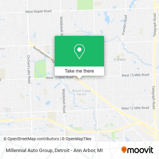 Millennial Auto Group map