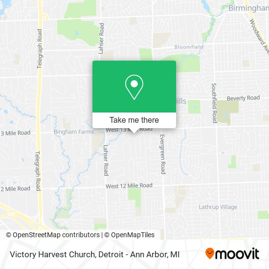 Mapa de Victory Harvest Church