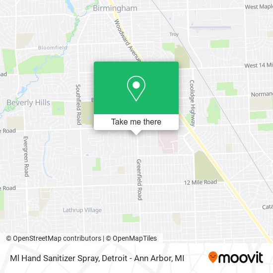Mapa de Ml Hand Sanitizer Spray