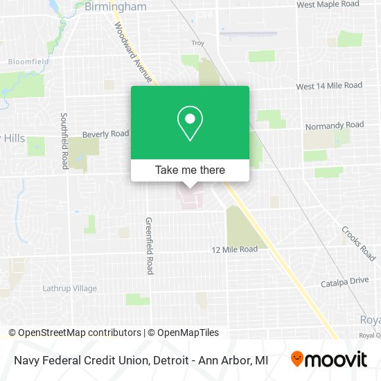 Navy Federal Credit Union map