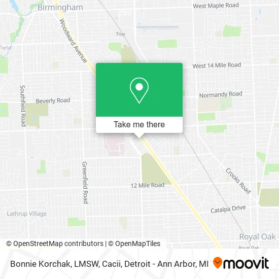 Mapa de Bonnie Korchak, LMSW, Cacii