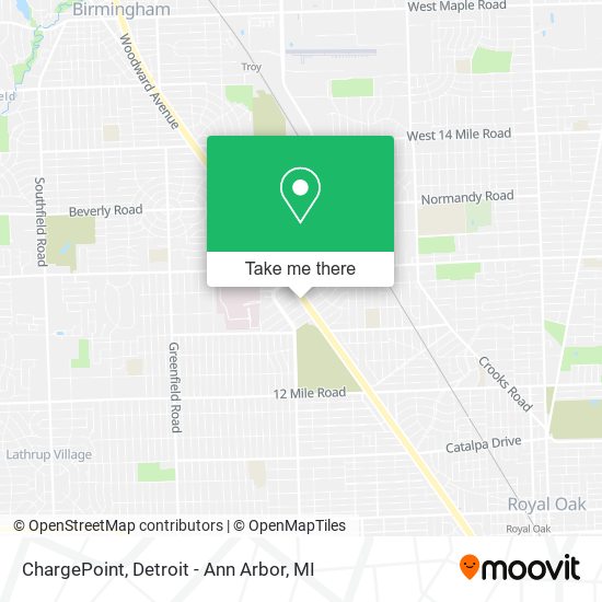 Mapa de ChargePoint