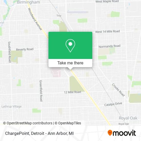 ChargePoint map