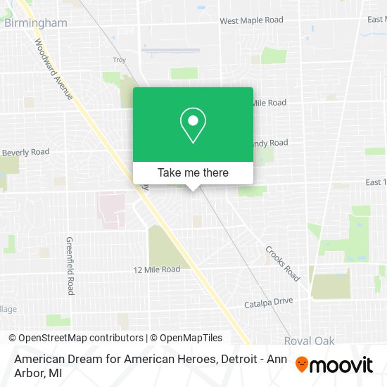 American Dream for American Heroes map