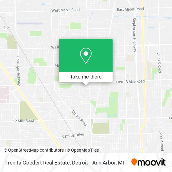 Irenita Goedert Real Estate map