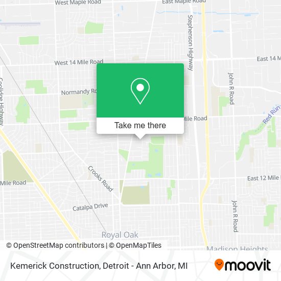 Mapa de Kemerick Construction