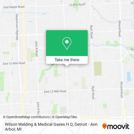 Mapa de Wilson Welding & Medical Gases H Q