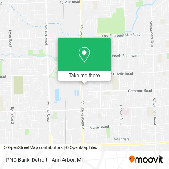 PNC Bank map