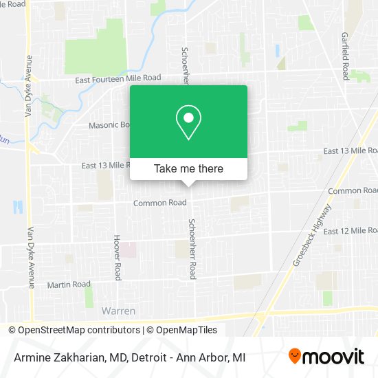Armine Zakharian, MD map