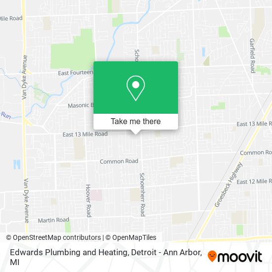 Edwards Plumbing and Heating map