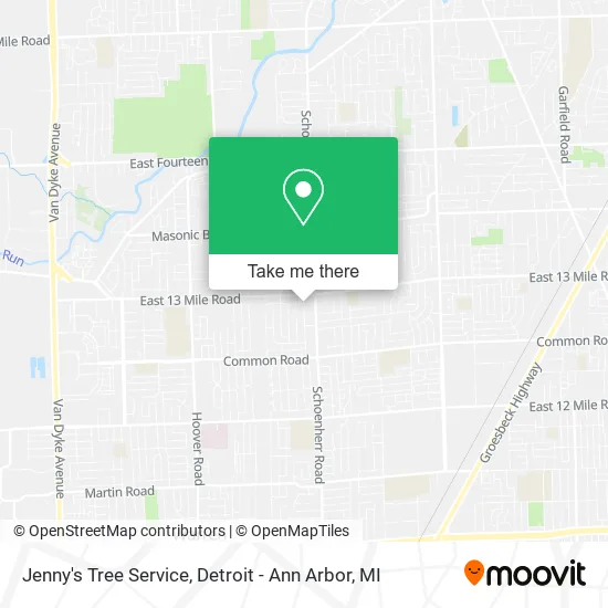 Mapa de Jenny's Tree Service