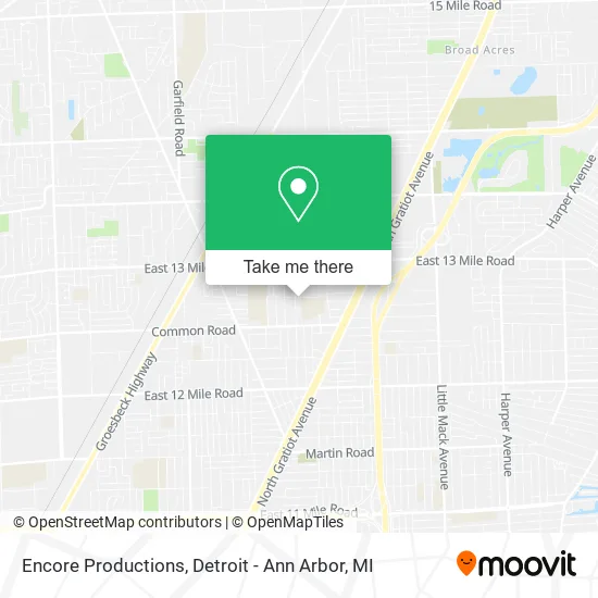 Encore Productions map