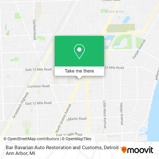 Bar Bavarian Auto Restoration and Customs map