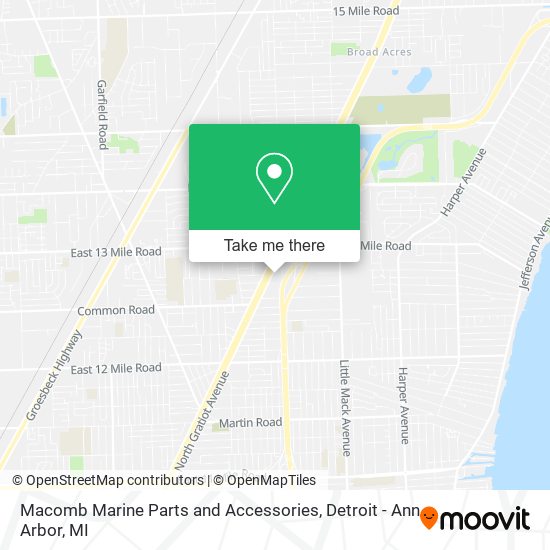 Macomb Marine Parts and Accessories map