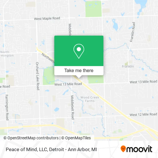 Peace of Mind, LLC map