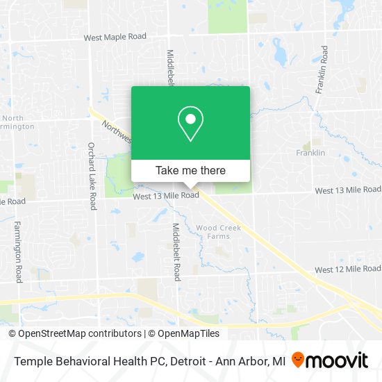 Temple Behavioral Health PC map