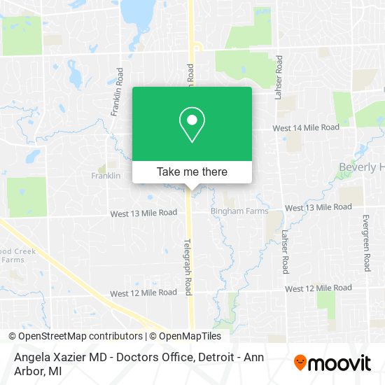 Mapa de Angela Xazier MD - Doctors Office