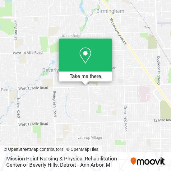 Mission Point Nursing & Physical Rehabilitation Center of Beverly Hills map