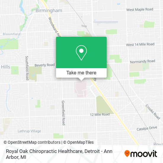 Mapa de Royal Oak Chiropractic Healthcare
