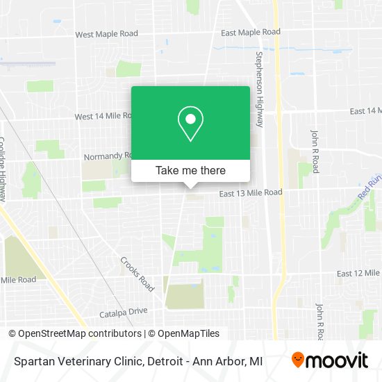 Mapa de Spartan Veterinary Clinic