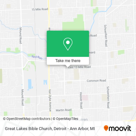 Mapa de Great Lakes Bible Church
